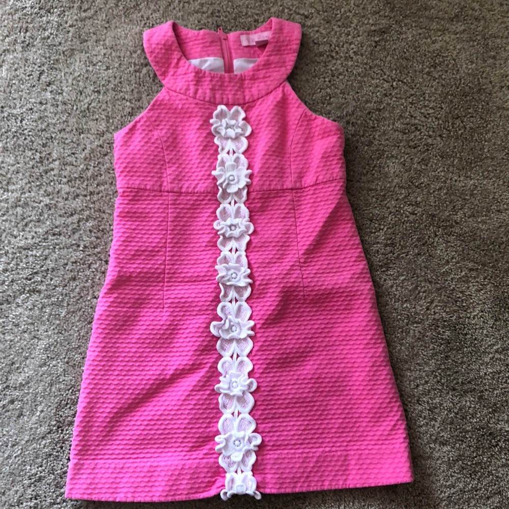 Lilly pulitzer girls pink pearl shift